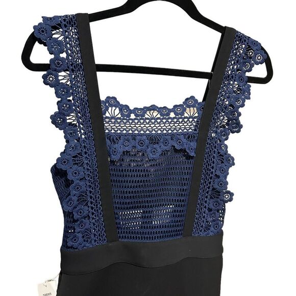 Revolve Self-Portrait Angelique Frilled Split Front Sculptured Midi Dress - Picture 9 of 13